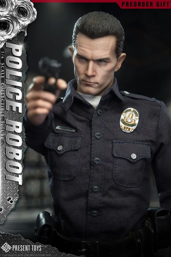 купить Фигурка Terminator T-1000 — Present Toys SP62 1:6 Police Robot Figure 6.jpeg