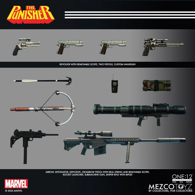 купить Фигурка Каратель — Mezco Marvel 1:12 Punisher 16.jpg