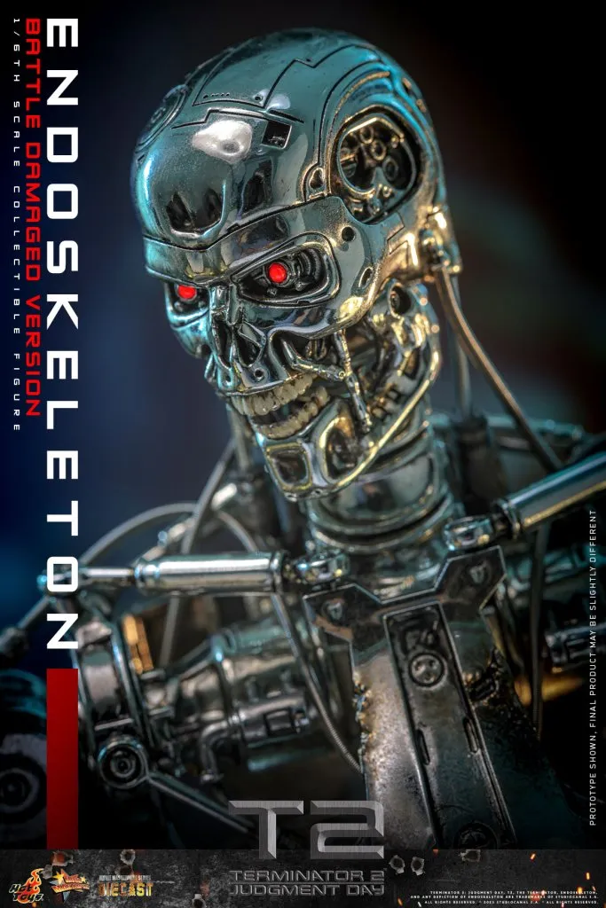 купить Фигурка Эндоскелет — Hot Toys Terminator 2 Endoskeleton Battle Damaged Version 1:6 Figure 16.jpg