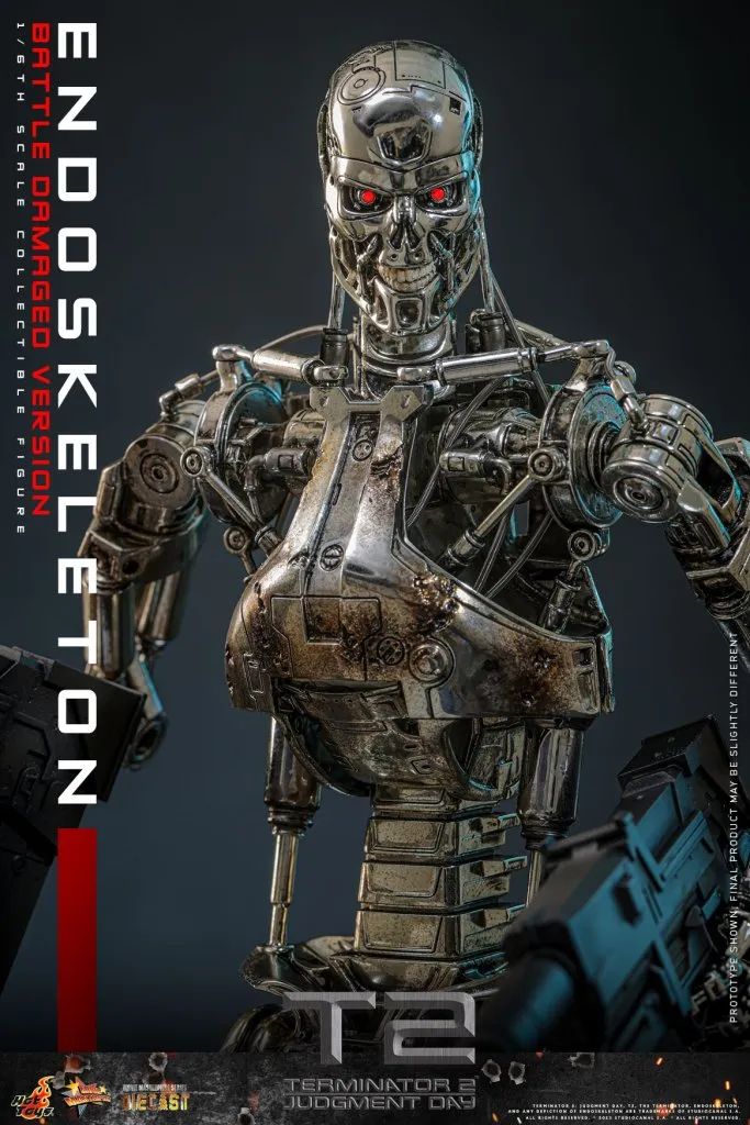 купить Фигурка Эндоскелет — Hot Toys Terminator 2 Endoskeleton Battle Damaged Version 1:6 Figure 15.jpg