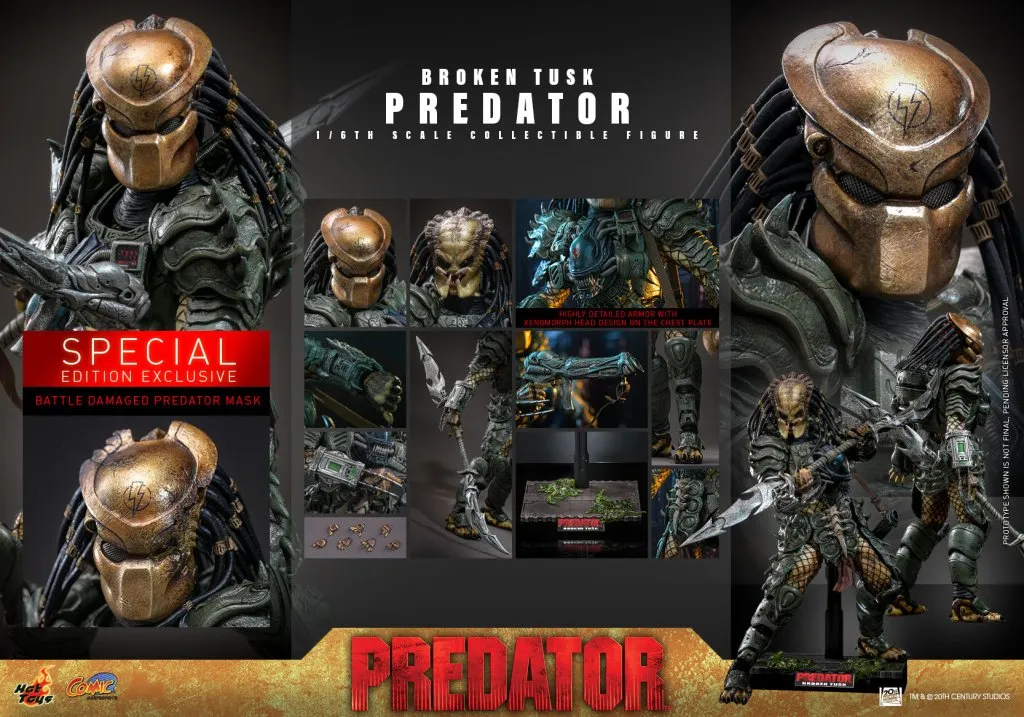 купить Фигурка Hot Toys CMS029 Predator 1:6th Scale Broken Tusk Predator Collectible Figure 21.jpg