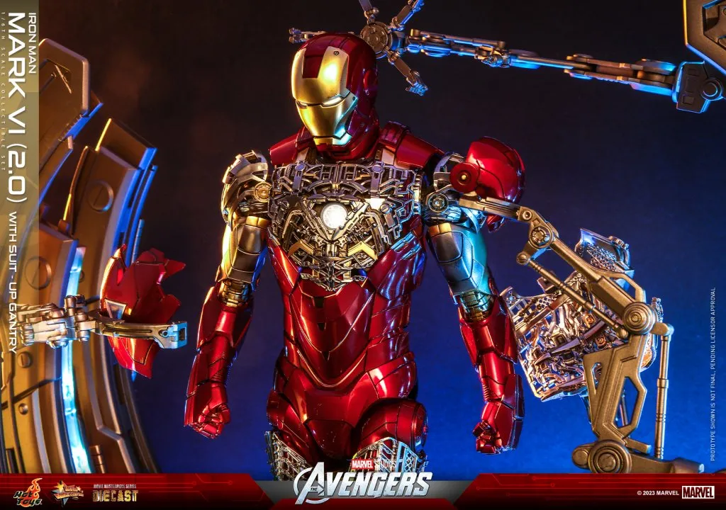 купить Hot Toys The Avengers – Iron Man Mark VI (2.0) with Suit-Up Gantry 1:6th Scale Collectible Set 20.jpeg