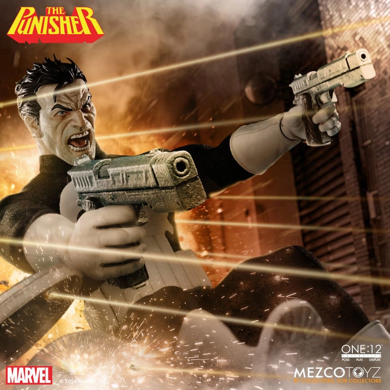 купить Фигурка Каратель — Mezco Marvel 1:12 Punisher 3.jpg