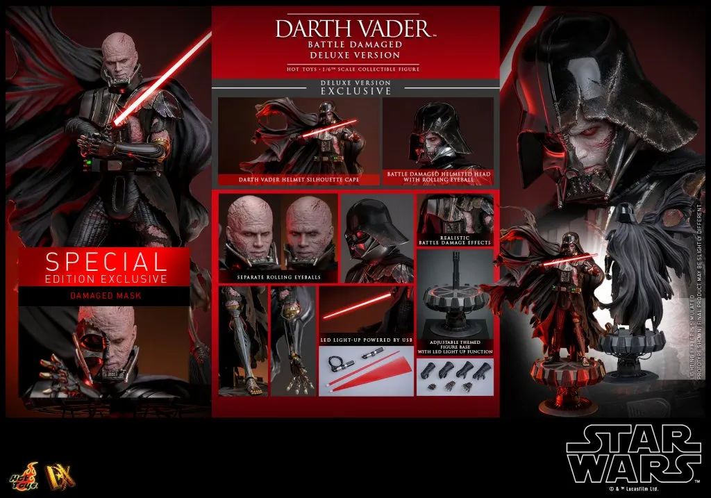 купить Купить фигурку Hot Toys Star Wars 1:6 scale Darth Vader (Battle Damaged) Collectible Figure Deluxe Version 31.jpg