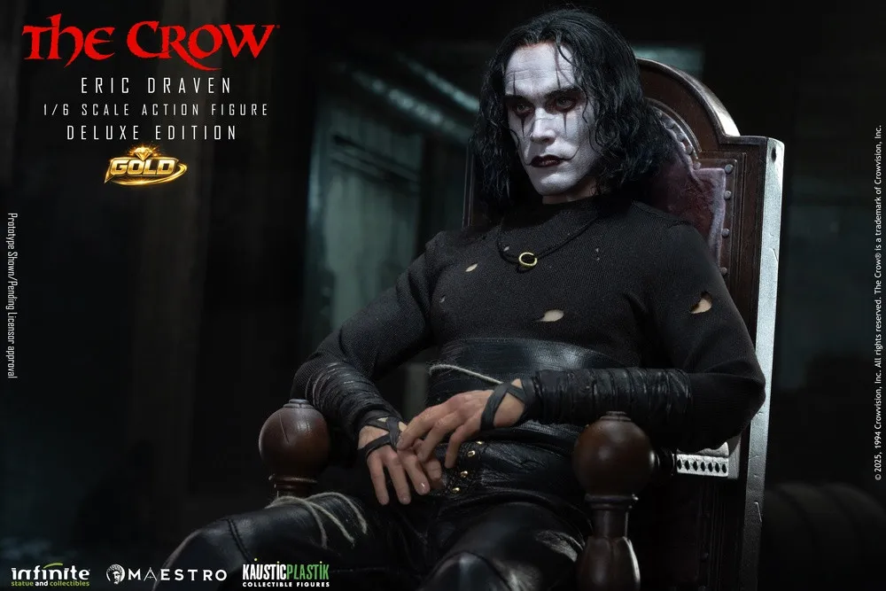 купить Фигурка The Crow Eric Draven — Infinite Kaustic Plastik 1:6 Luxury Figure Deluxe Edition GOLD 7.jpg