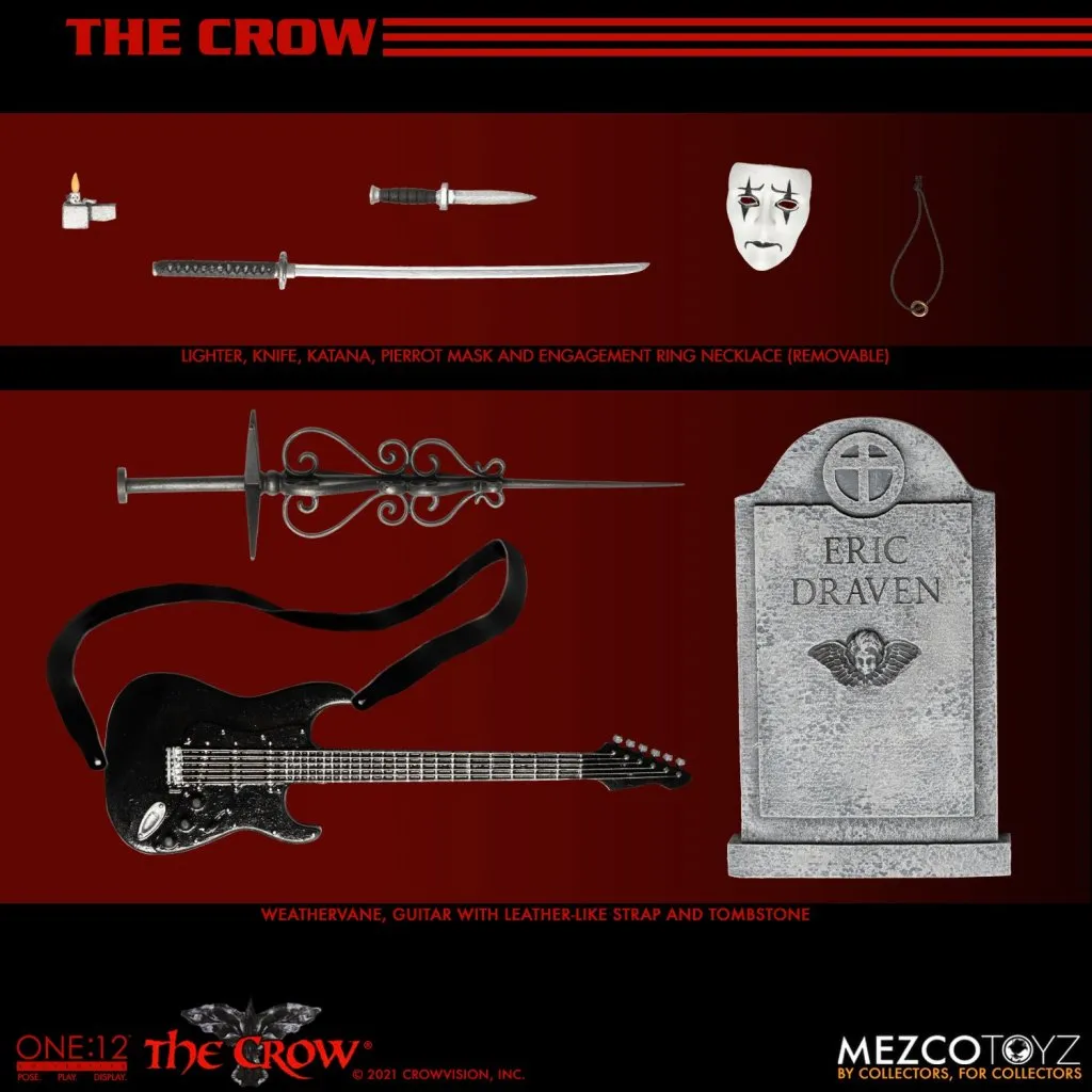 Фигурка Ворон — Mezco The Crow One 12 Collective 18.jpeg