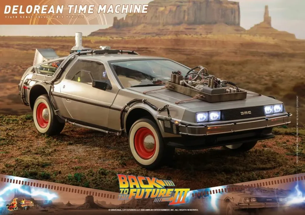 купить Hot Toys MMS738 Back to the Future III DeLorean Time Machine 1:6 Collectible Vehicle 4.jpg