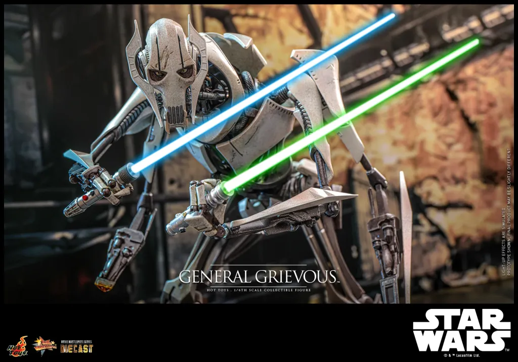 купить Купить фигурку Hot Toys Star Wars: Episode III – Revenge of the Sith – General Grievous 1:6 Scale Figure 5.jpg