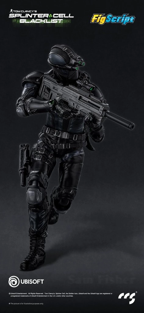 купить CCSToys Splinter Cell: Blacklist FigScript Sam Fisher 1:12 Scale Figure 4.jpg