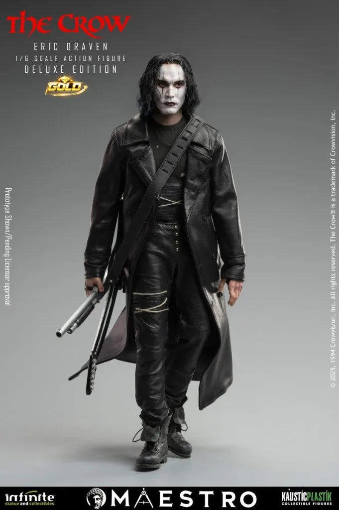 купить Фигурка The Crow Eric Draven — Infinite Kaustic Plastik 1:6 Luxury Figure Deluxe Edition GOLD 17.jpg