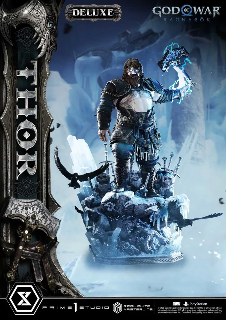 купить Фигурка Prime 1 Studio God of War Ragnarök Real Elite Masterline Thor 1:3 2.jpg
