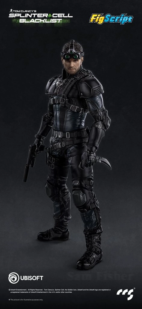 купить CCSToys Splinter Cell: Blacklist FigScript Sam Fisher 1:12 Scale Figure 2.jpg