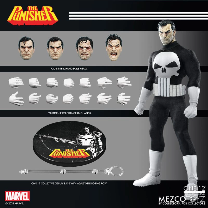 купить Фигурка Каратель — Mezco Marvel 1:12 Punisher 15.jpg