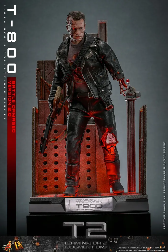 купить Фигурка Terminator 2 DX46 — Hot Toys Battle Damaged T-800V2 1:6 14.jpg
