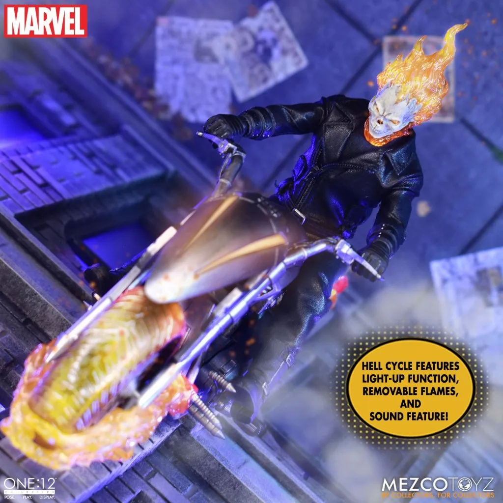 Фигурка Ghost Rider and Hell Cycle — Mezco One 12 Collective (4).jpg