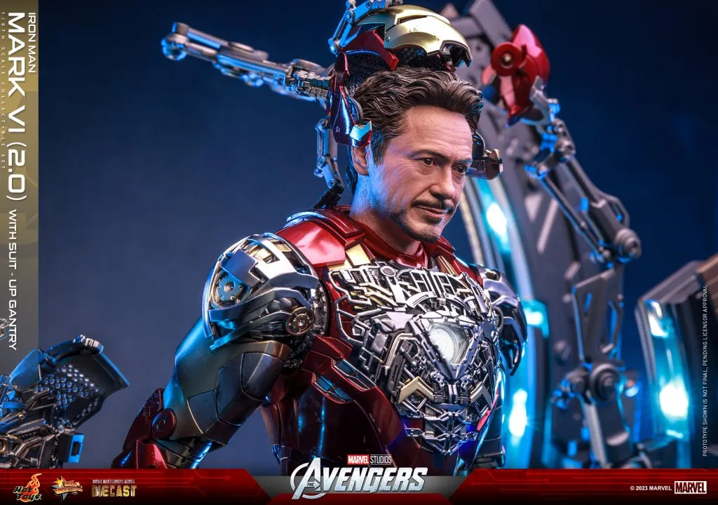 купить Hot Toys The Avengers – Iron Man Mark VI (2.0) with Suit-Up Gantry 1:6th Scale Collectible Set 18.jpeg