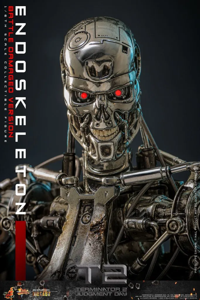 купить Фигурка Эндоскелет — Hot Toys Terminator 2 Endoskeleton Battle Damaged Version 1:6 Figure 17.jpg