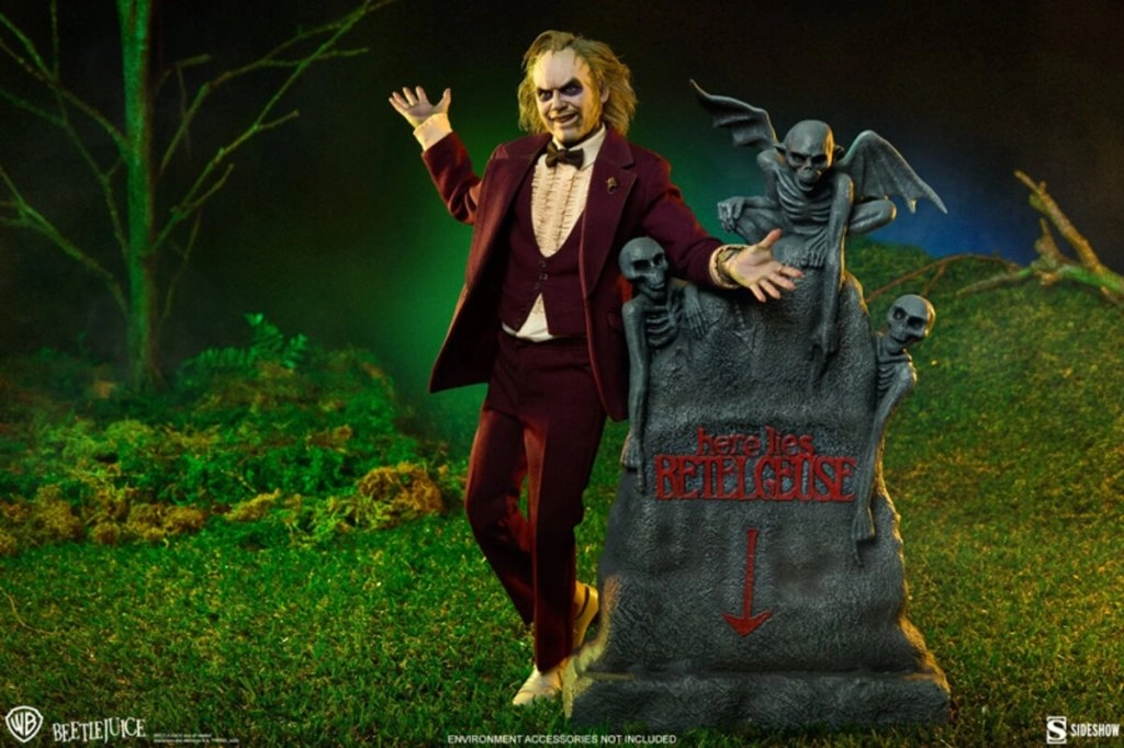купить Фигурка Sideshow Collectibles Beetlejuice (1988) Beetlejuice (Wedding Ver.) and Lydia Deetz (Wedding Ver.) 1:6 Scale Figures 7.jpg