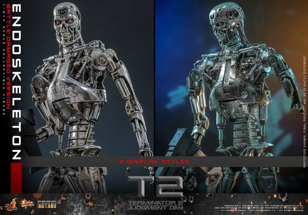 купить Фигурка Эндоскелет — Hot Toys Terminator 2 Endoskeleton Battle Damaged Version 1:6 Figure 19.jpg