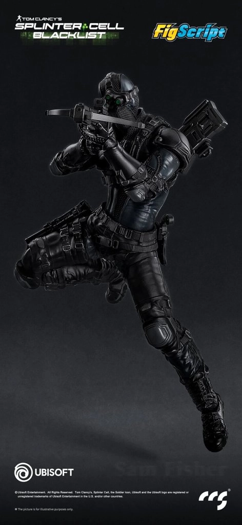 купить CCSToys Splinter Cell: Blacklist FigScript Sam Fisher 1:12 Scale Figure 6.jpg