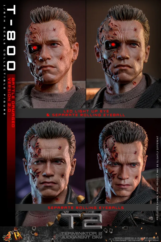 купить Фигурка Terminator 2 DX46 — Hot Toys Battle Damaged T-800V2 1:6 19.jpg