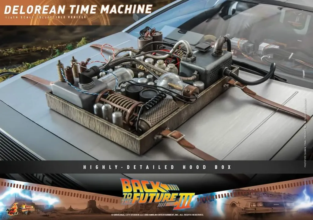 купить Hot Toys MMS738 Back to the Future III DeLorean Time Machine 1:6 Collectible Vehicle 9.jpg