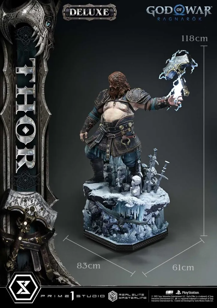купить Фигурка Prime 1 Studio God of War Ragnarök Real Elite Masterline Thor 1:3 6.jpg
