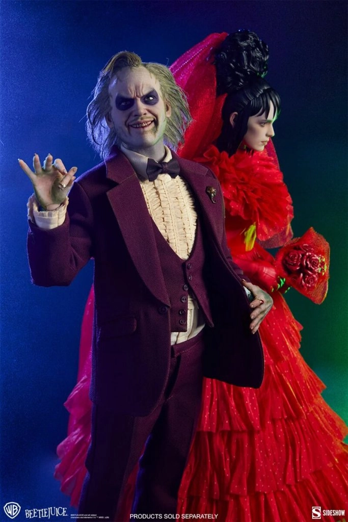 купить Фигурка Sideshow Collectibles Beetlejuice (1988) Beetlejuice (Wedding Ver.) and Lydia Deetz (Wedding Ver.) 1:6 Scale Figures 21.jpg