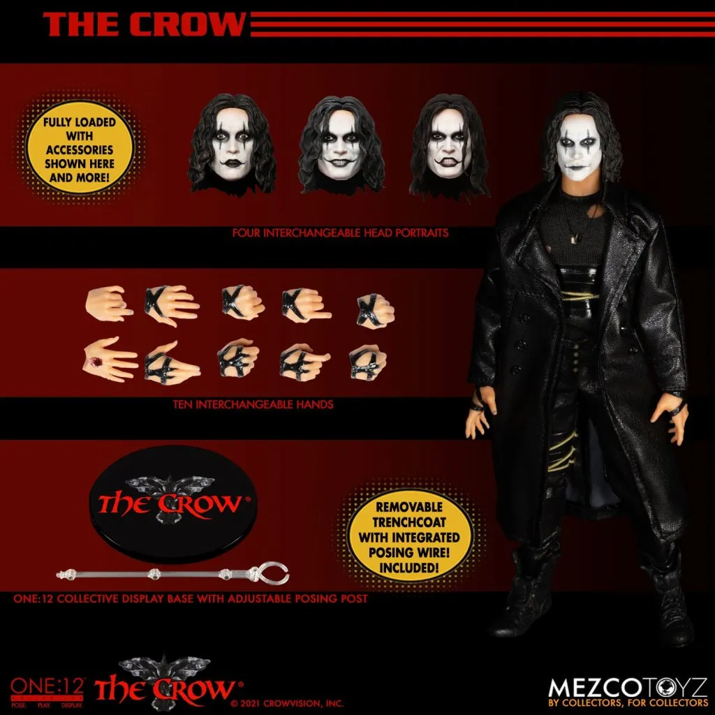 Фигурка Ворон — Mezco The Crow One 12 Collective 17.jpeg