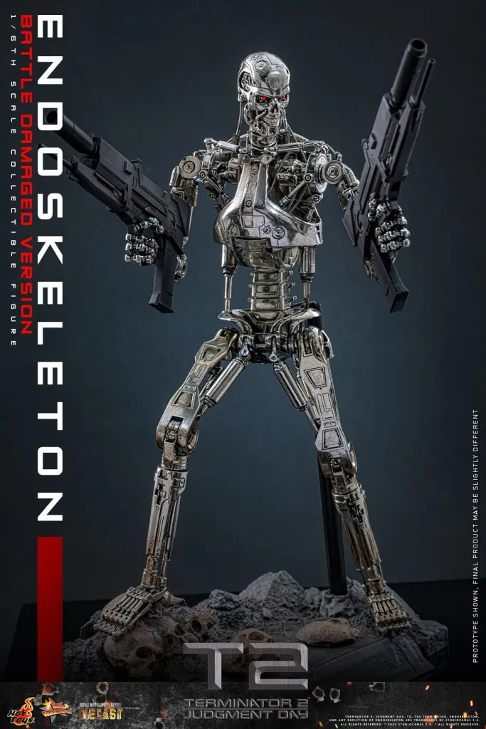 купить Фигурка Эндоскелет — Hot Toys Terminator 2 Endoskeleton Battle Damaged Version 1:6 Figure 2.jpg
