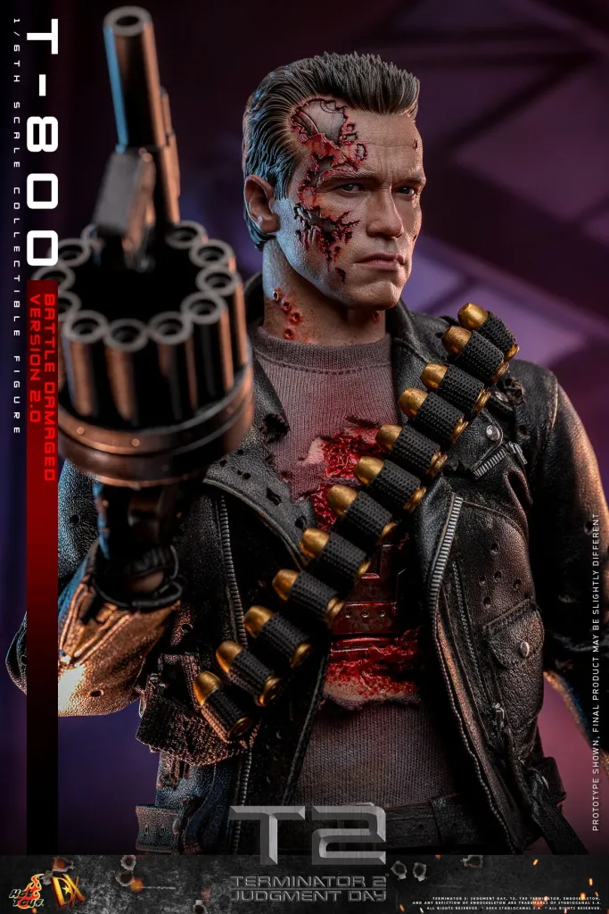 купить Фигурка Terminator 2 DX46 — Hot Toys Battle Damaged T-800V2 1:6 17.jpg