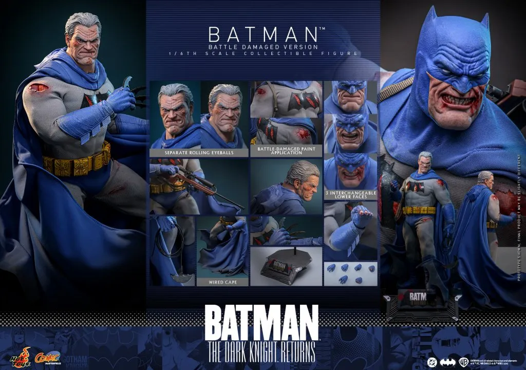 купить Фигурка Hot Toys. The Batman: The Dark Knight Returns – 1:6 Scale Battle Damaged Batman Figure 26.jpg