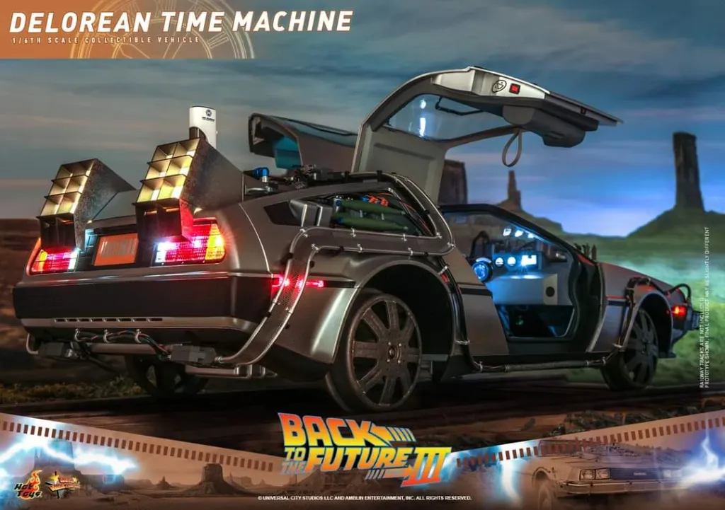 купить Hot Toys MMS738 Back to the Future III DeLorean Time Machine 1:6 Collectible Vehicle 8.jpg