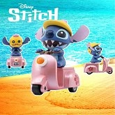 Фигурка Stitch Pull-back Car — Yume Toys Zoom Hero Lilo & Stitch Розовый скутер