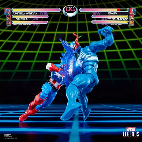 Фигурки Captain America vs Venom — Hasbro Marvel Legends Gamerverse