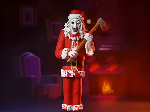 Фигурка Terrifier 3 Art the Clown (Bloody Santa Suit) — Neca Toony Terrors Figure