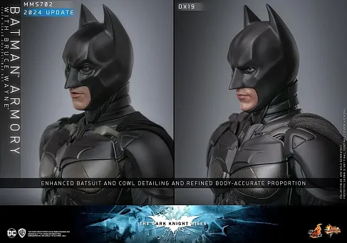 Фигурка Hot Toys MMS702 Dark Knight Rises - Batman Armory w Bruce Wayne Set 1/6