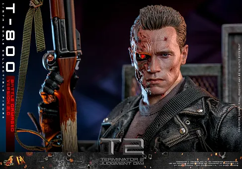 Фигурка Terminator 2 DX46 — Hot Toys Battle Damaged T-800V2 1/6