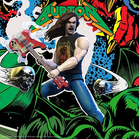 Фигурка Cliff Burton Superhero Poster — Super7 Metallica Ultimates Figure