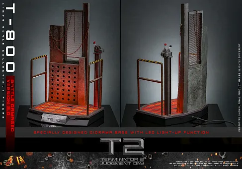 Фигурка Terminator 2 DX46 — Hot Toys Battle Damaged T-800V2 1/6