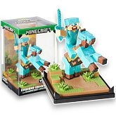 Фигурка Майнкрафт — Noble Collection Minecraft Diamond Armor Steve And Horse Diorama
