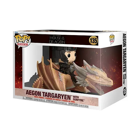 Фигурка Aegon Targaryen with Sunfyre — House of the Dragon Funko Pop! Ride 135