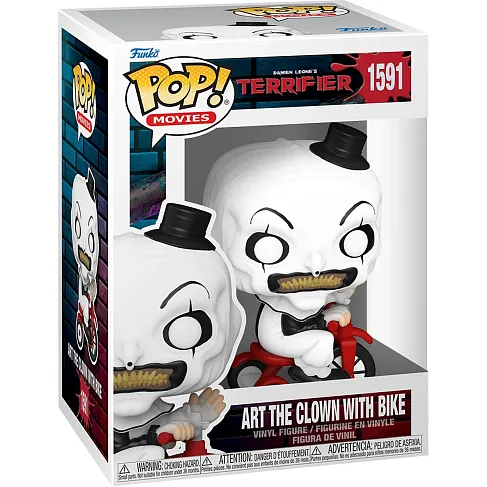 Фигурка Ужасающий — Terrifier Art the Clown with Bike Funko Pop! Vinyl 1591