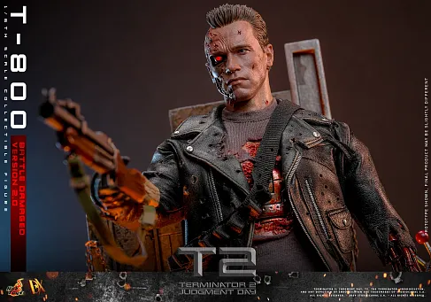 Фигурка Terminator 2 DX46 — Hot Toys Battle Damaged T-800V2 1/6