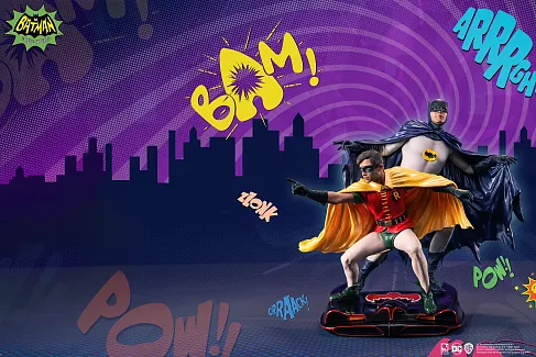 Фигурки Бэтмен — Pure Arts Batman and Robin 1/8 PVC Diorama