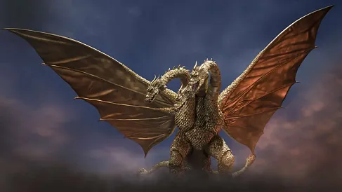 Фигурка King Ghidorah — Bandai Godzilla 1972 SH MonsterArts
