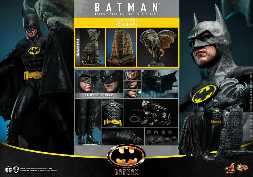 Богатое переиздание фигурки Бэтмена 1989 от Hot Toys Богатое переиздание фигурки Бэтмена 1989 от Hot Toys
