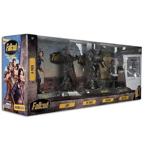 Фигурка Fallout Lucy Maximus The Ghoul and Vault Boy — McFarlane Toys Movie Maniacs Posed Figure 4-Pack