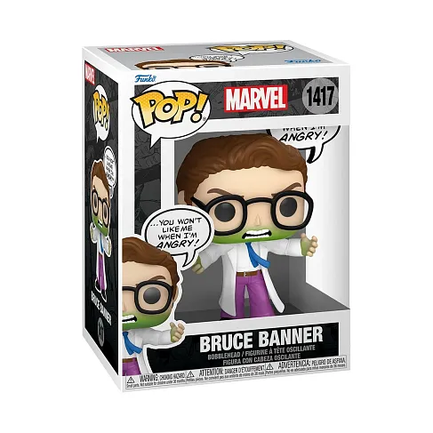 Фигурка Hulk Bruce Banner Dont Make me Angry — Marvel Funko Pop! Vinyl 1417