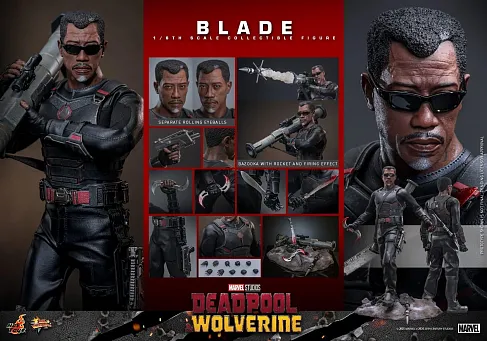 Фигурка Blade — Hot Toys MMS791 Deadpool Wolverine 1/6